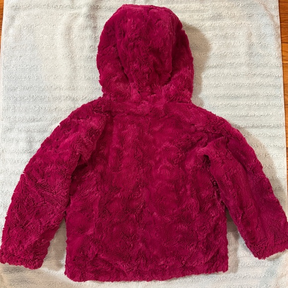 The North Face Fuchsia Jacket reversible with hood & pockets 4T - Picture 11 of 16